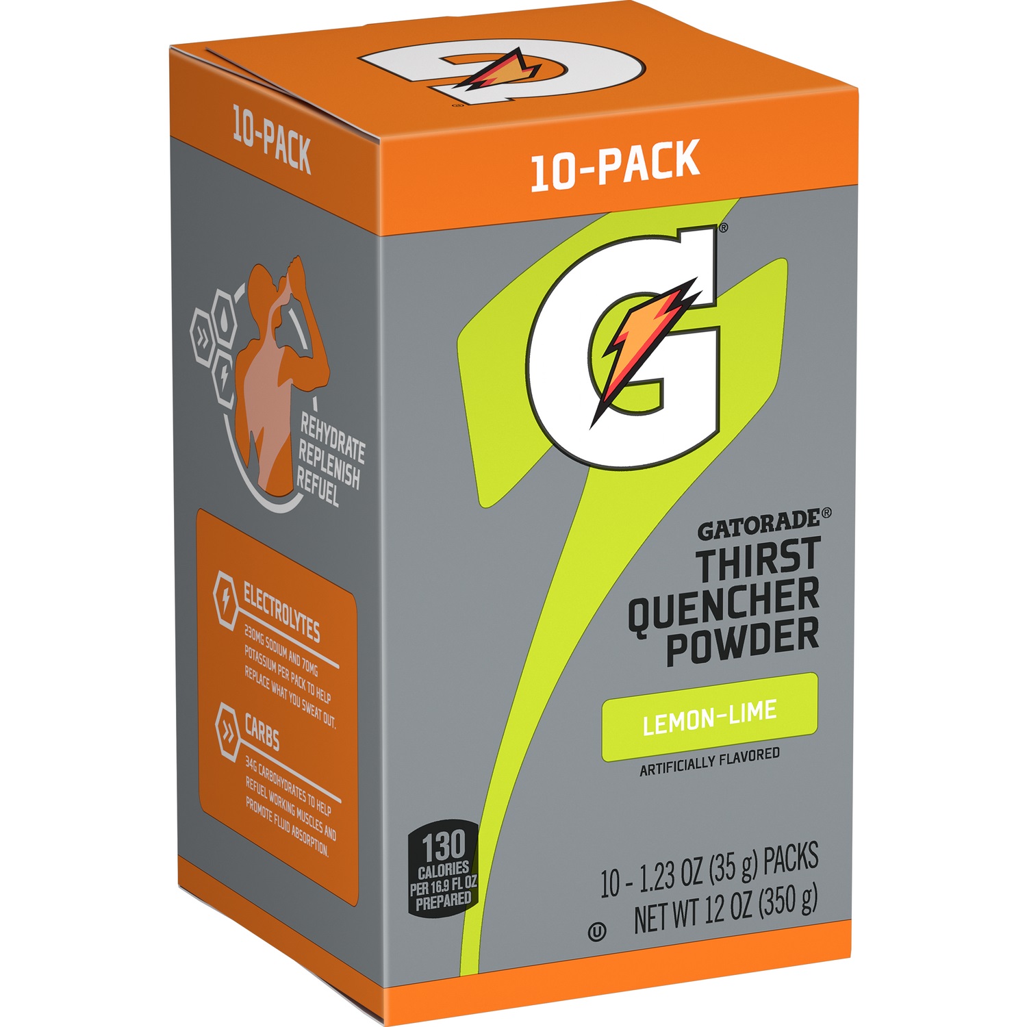 GATORADE, INSTANT POWDER, LEMON LIME, 2.12OZ 144/CS - Powder Mix